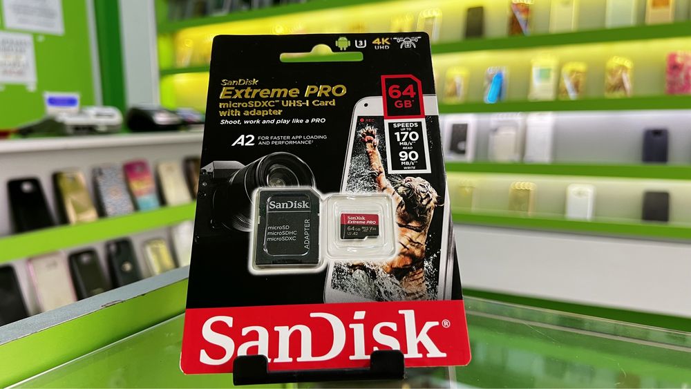 Sandisk Extreme Pro microSDXC UHS-I 170 card 64GB/Factura