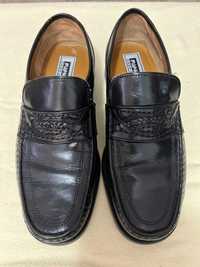 Pantofi barbatesti din piele, negri, marimea 41