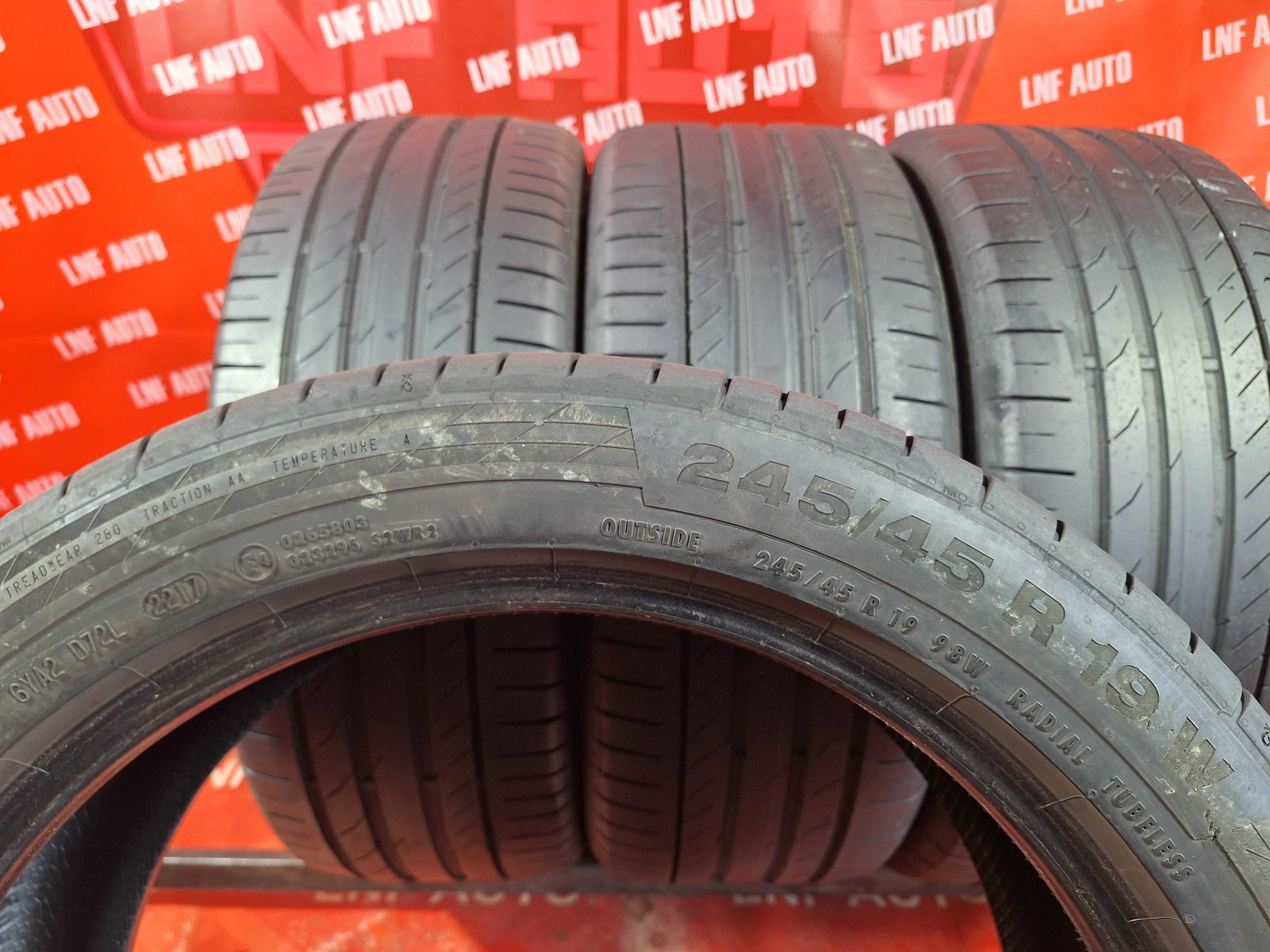 Anvelope de VARA - 245/45/19 - Continental - 5.79 MM - DOT 2017 !