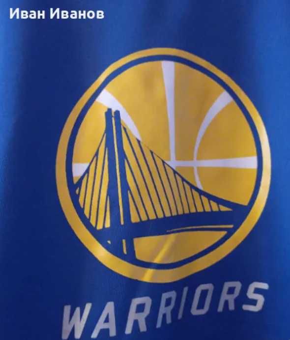 Чисто ново оригинално фенско горнище на Golden State Warriors