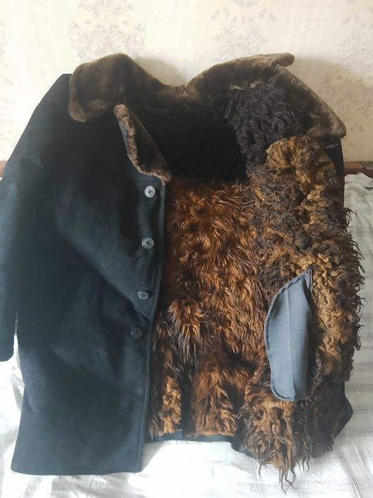 Тулуп овчинный, натуральный, очень тёплый