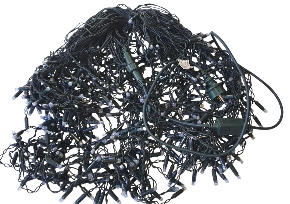 Instalatie perdea turturi FLASH fir gros LED foarte mare 23.5 13.5 8m