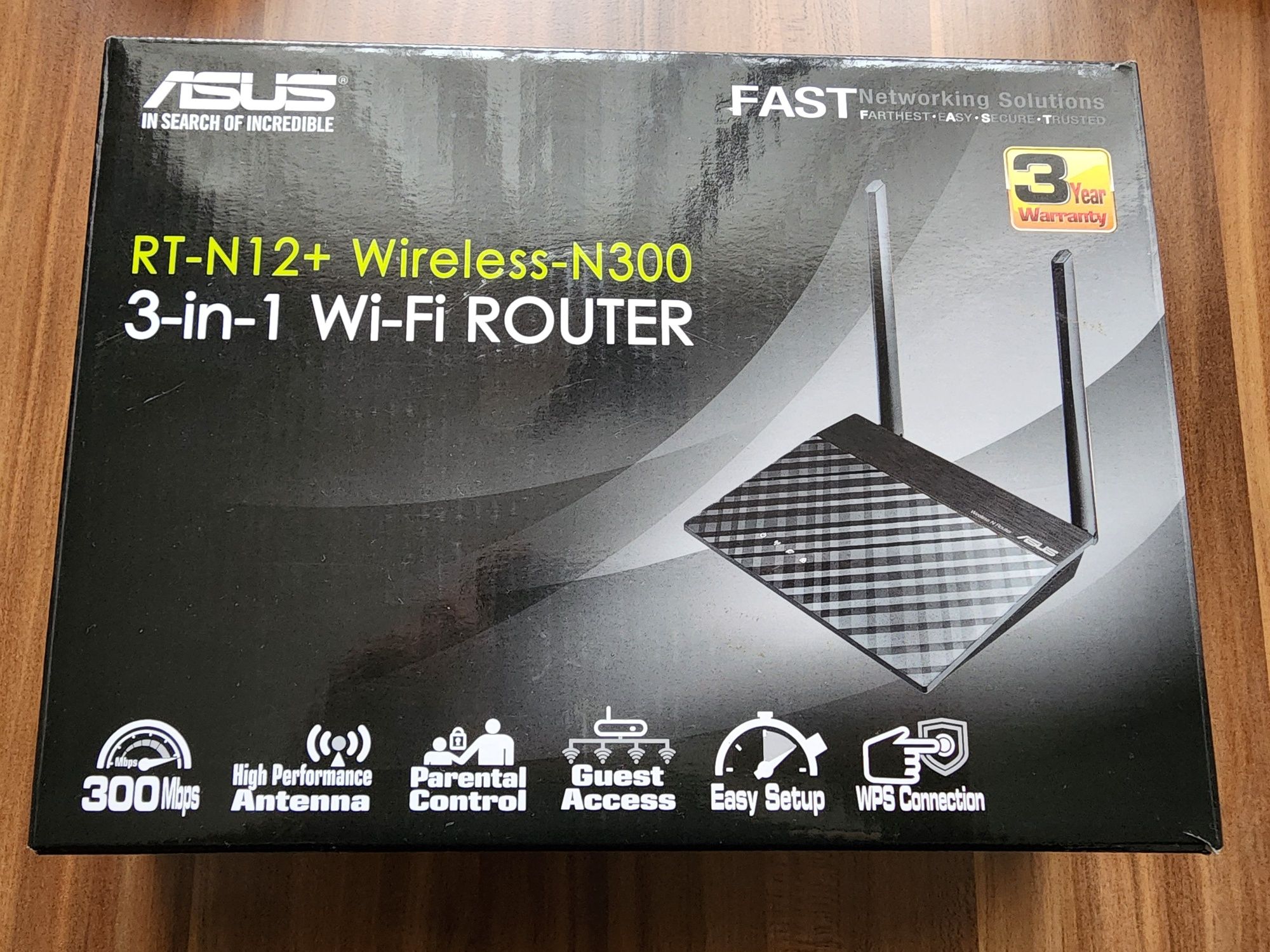 Router Wireless Asus RT-N12+ N300