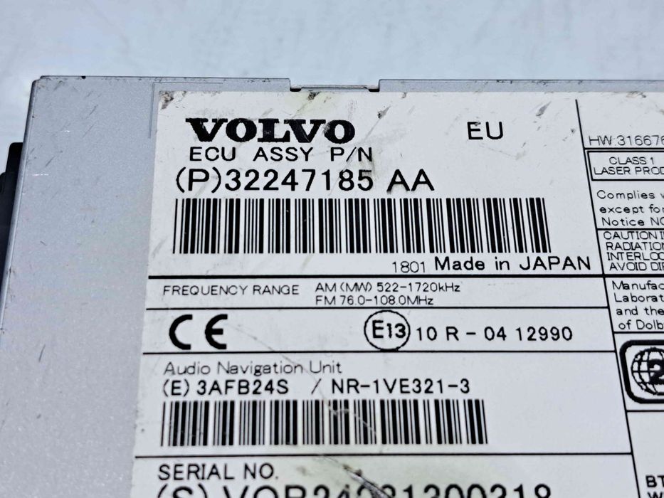 Unitate multimedia Volvo V40 II Facelift [Fabr 2013-2019] 32247185AA