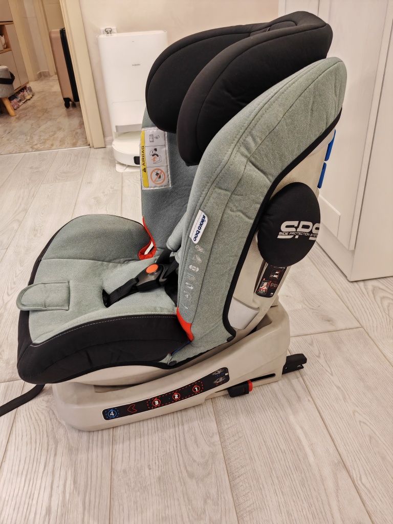 Детско столче за кола Kikka boo 0-1-2-3 (0-36 кг) 4 Strong Mint Isofix