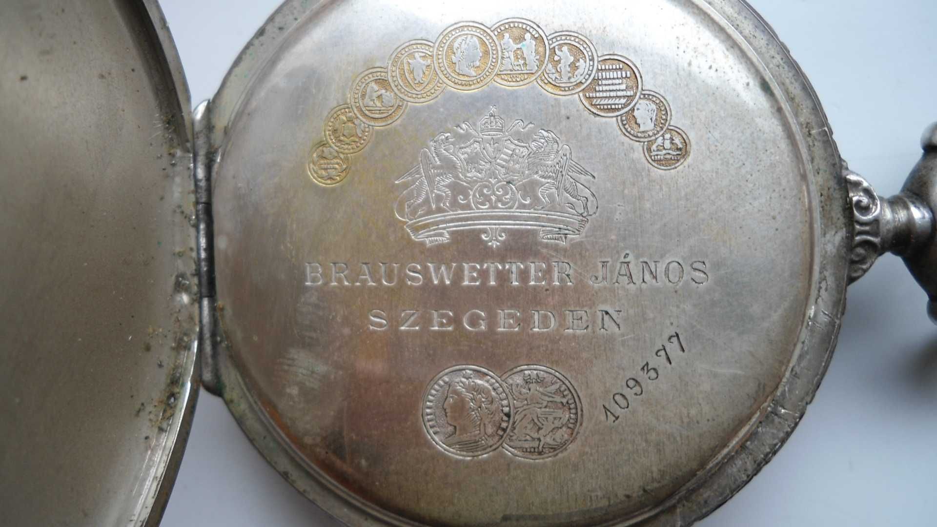 Ceas Buzunar din argint Brauswetter Janos Szegeden de colectie