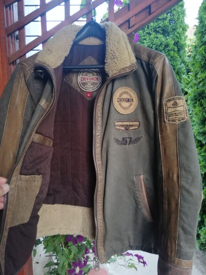 Geaca piele Chevignon bărbați xl