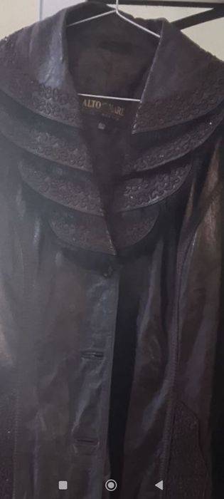 Плаш кожаный. Размер 4Х