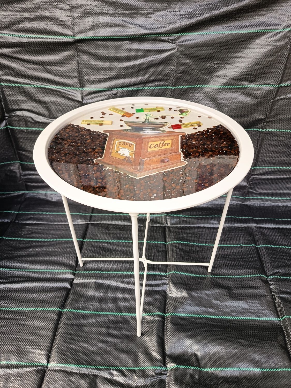 Măsuță cafea cu resina