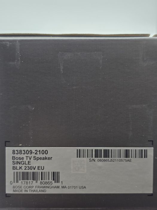 Soundbar BOSE TV Speaker, 2.0, Bluetooth, negru, SIGILAT