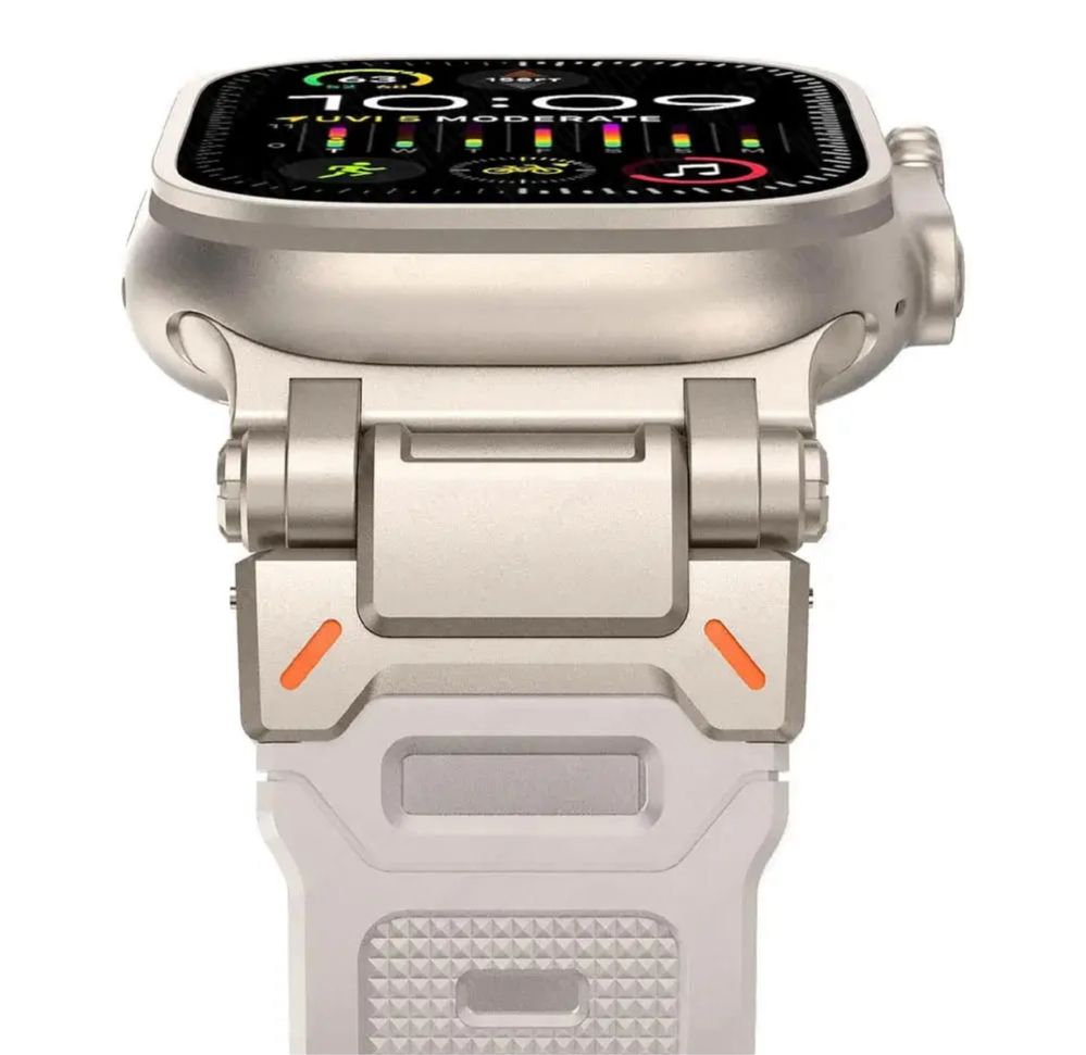 Curea Husa Sina + Catarama Titanium  Ceas Apple Watch Iphone