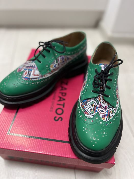 Papuci casual din piele naturala