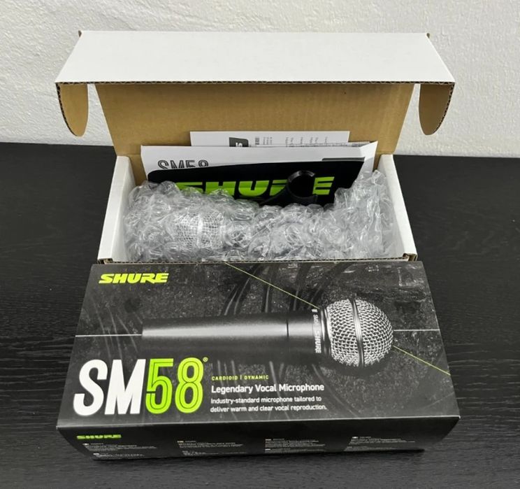 Динамичен микрофон Shure SM58 SE, кардиоиден, 50 Hz - 15 kHz