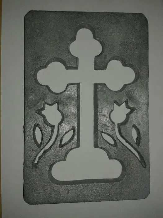 Matrita in forma de cruce anii 60 pentru ornarea colivei