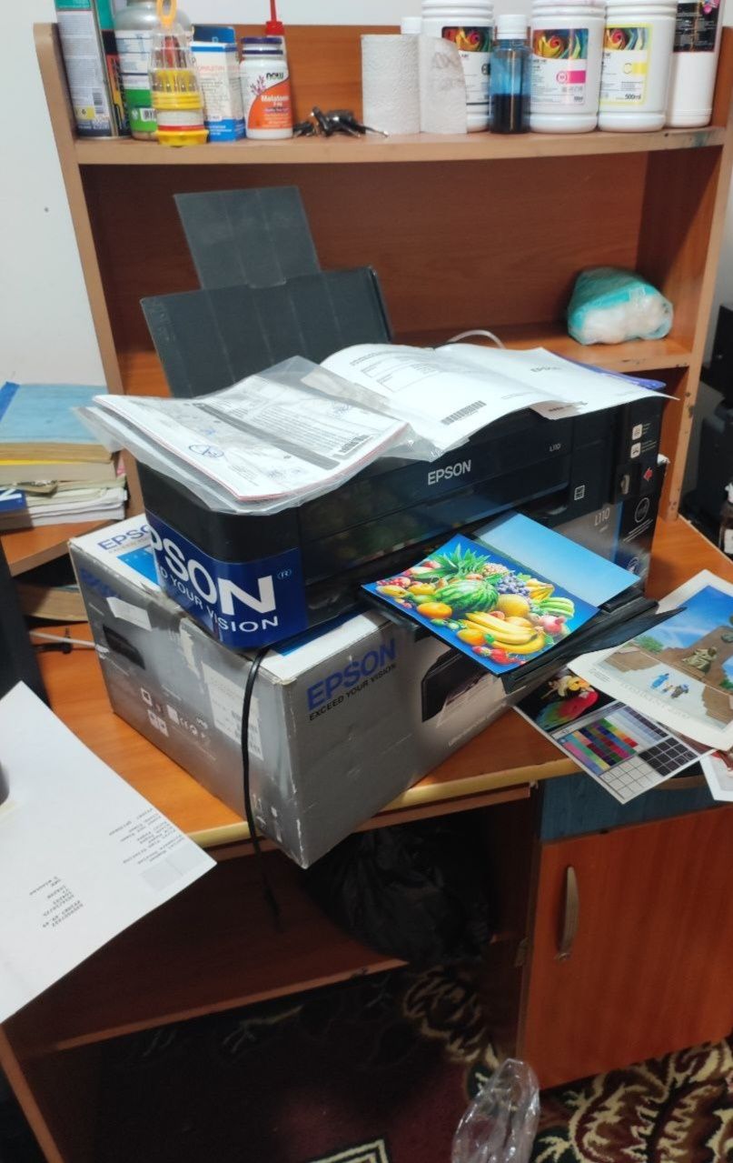 EpsonL 110 yangi 600 ta chiqargan bor yo'g'i dyuzi 100%,zaprafka polni