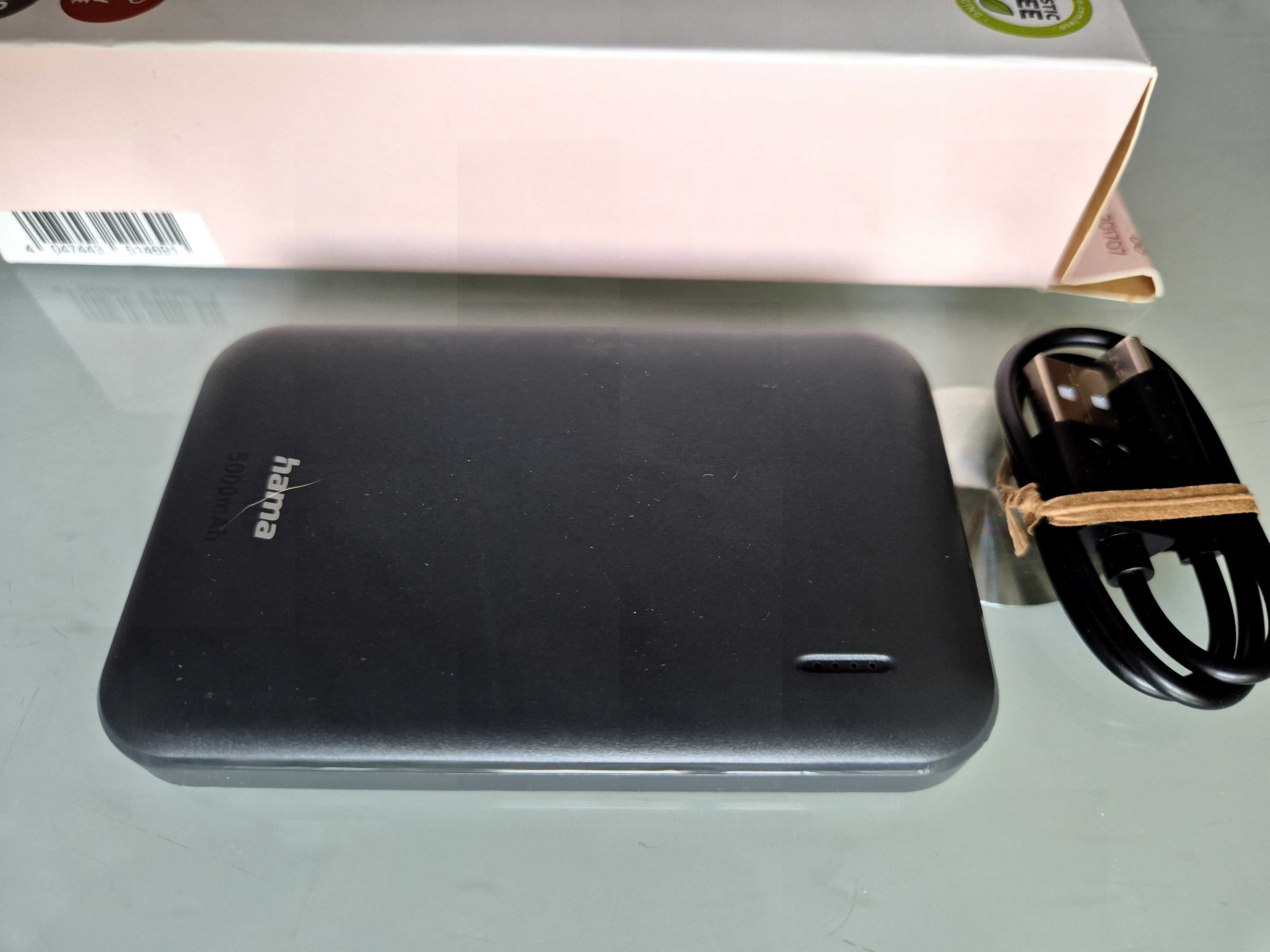 Нова HAMA Външна батерия "Pocket 5" Power Pack, 5000 mAh