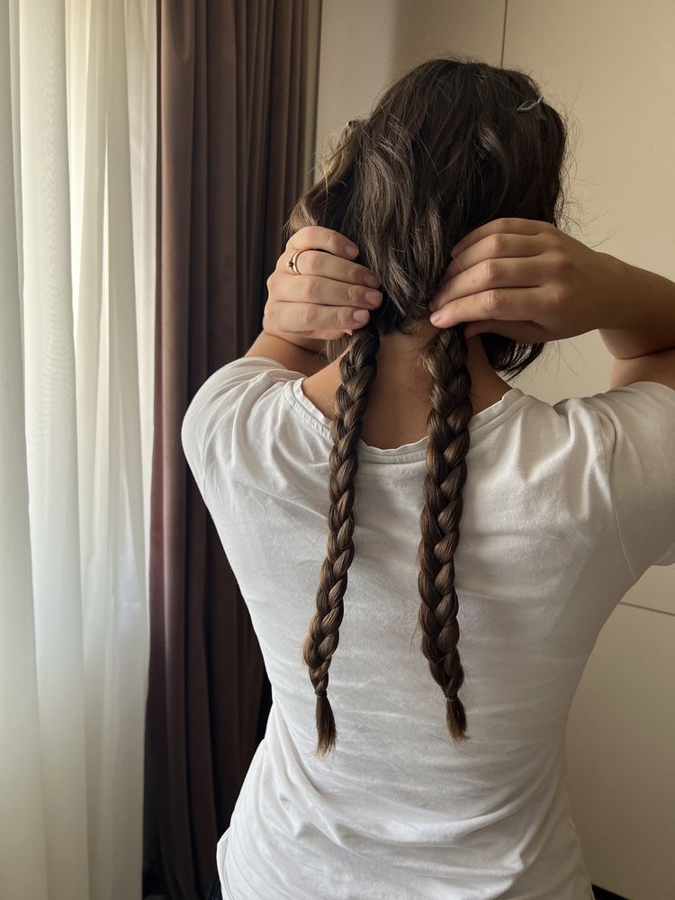 Codițe din păr natural, nevopsit