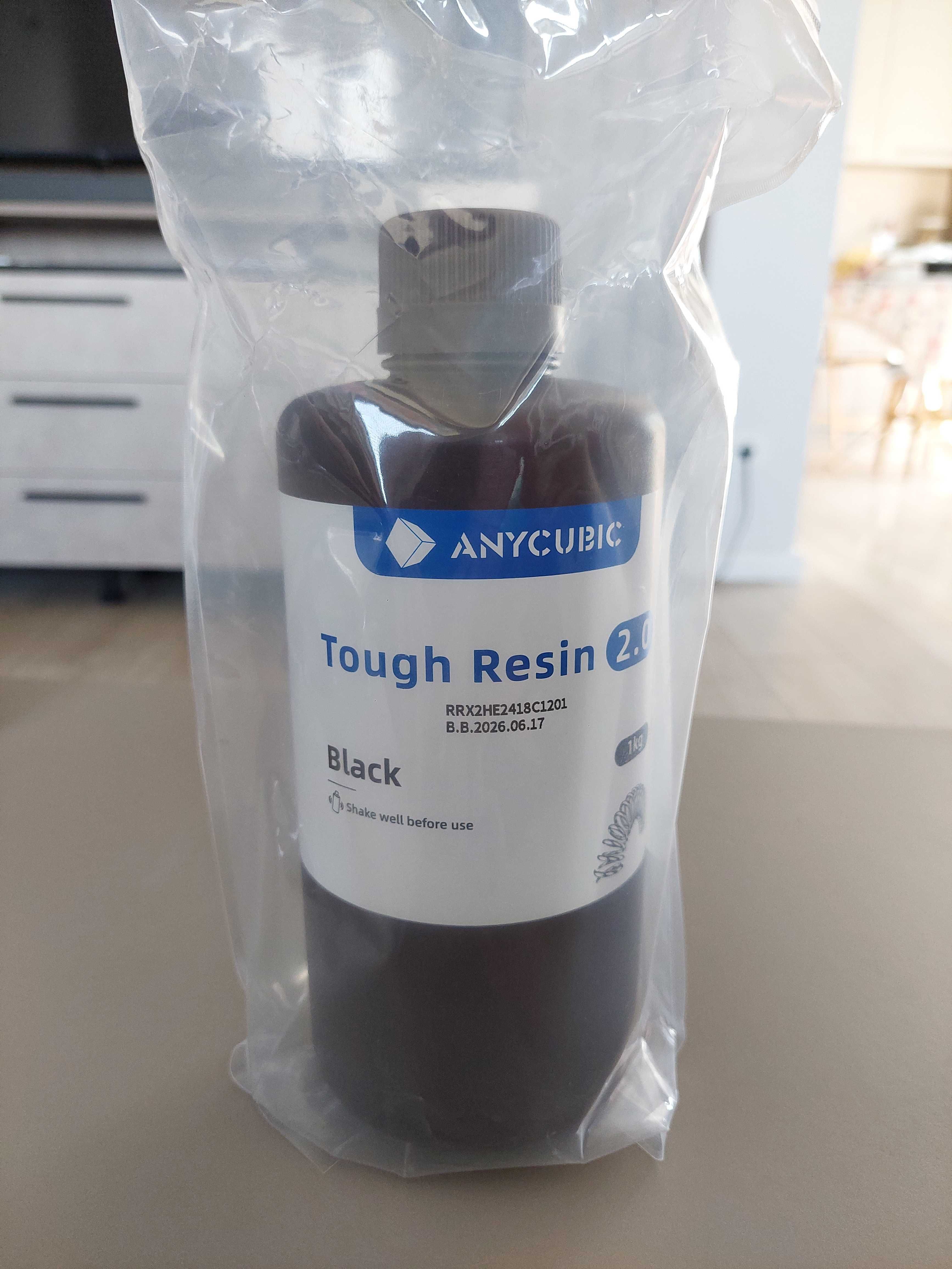 Rășină ANYCUBIC Tough Resin 2.0, Negru (Black), 1kg