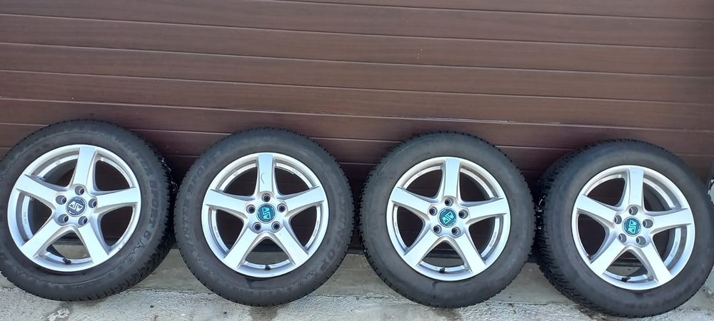 Jante aliaj 5x112 R16 6,5J ET40 VW Audi Skoda anvelope iarna 205/60/16