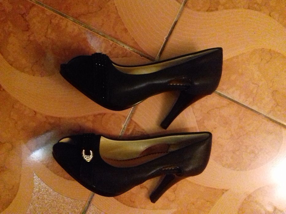 Pantofi dama noi marimea 36 cu toc 7 cm -ideali pt. nunta , petreceri