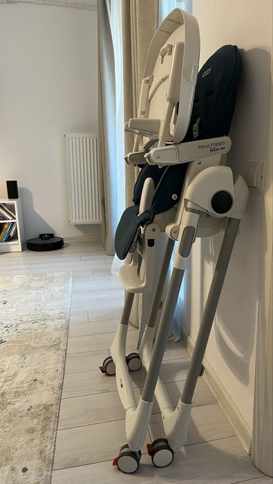 Scaun de masă Peg Perego 2 in 1 Prima Pappa Zero Follow Me, Petrolio