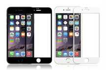Folie Sticla Tempered Glass Curbata Alba/Neagra - Iphone SE 7 8 PLUS