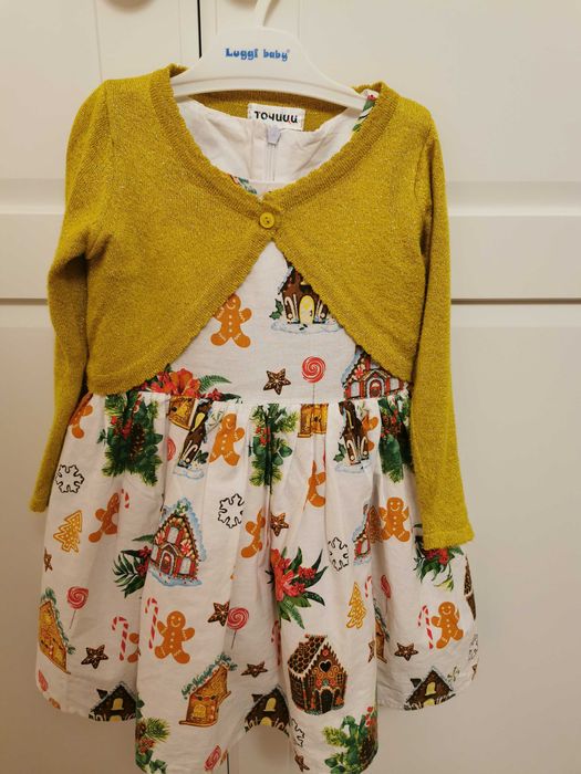 Коледна рокличка Точици