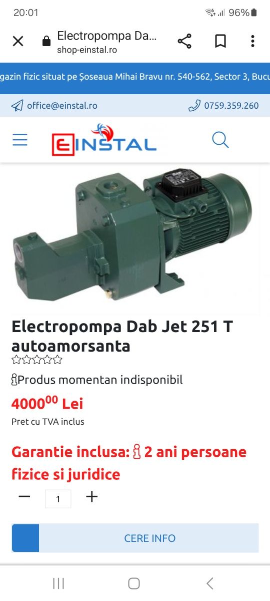 Electropompă DAB