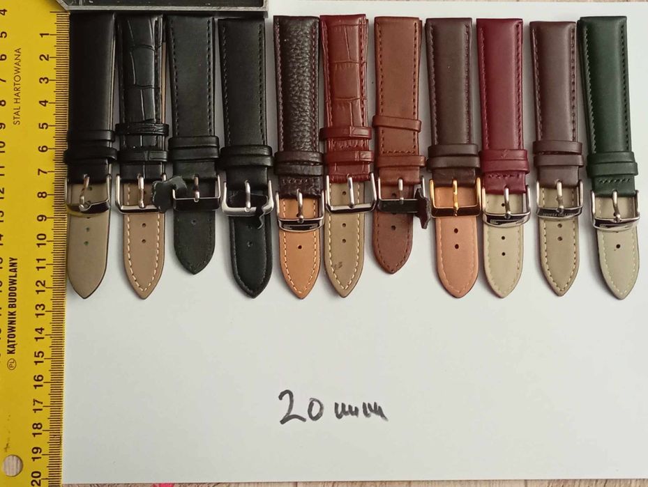 Curele piele pentru ceasuri,mărimi de 18,20 și 22mm
