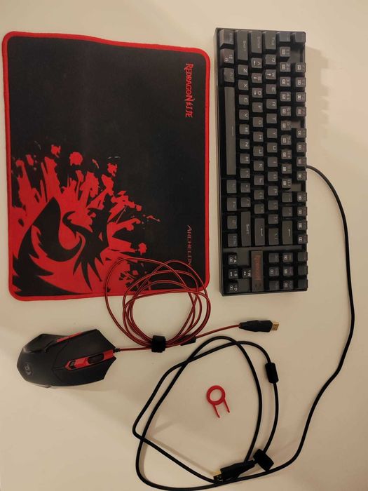 Set Tastatura mecanica, mouse gaming  Redragon K552-BA