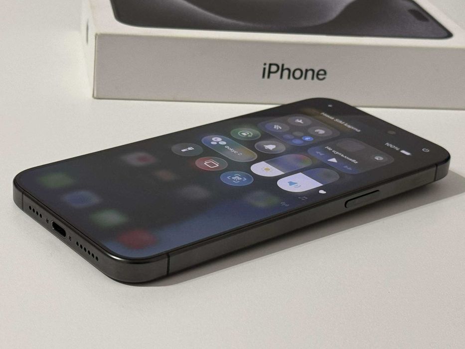Бартер!Като НОВ! 512GB iPhone 15 Pro Max Black Titanium (Черен)