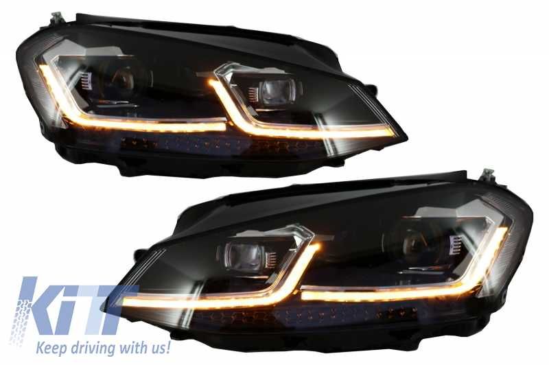 Promo Faruri LED VW Golf 7 (2012-2017) R-Line Semnal Dinamic