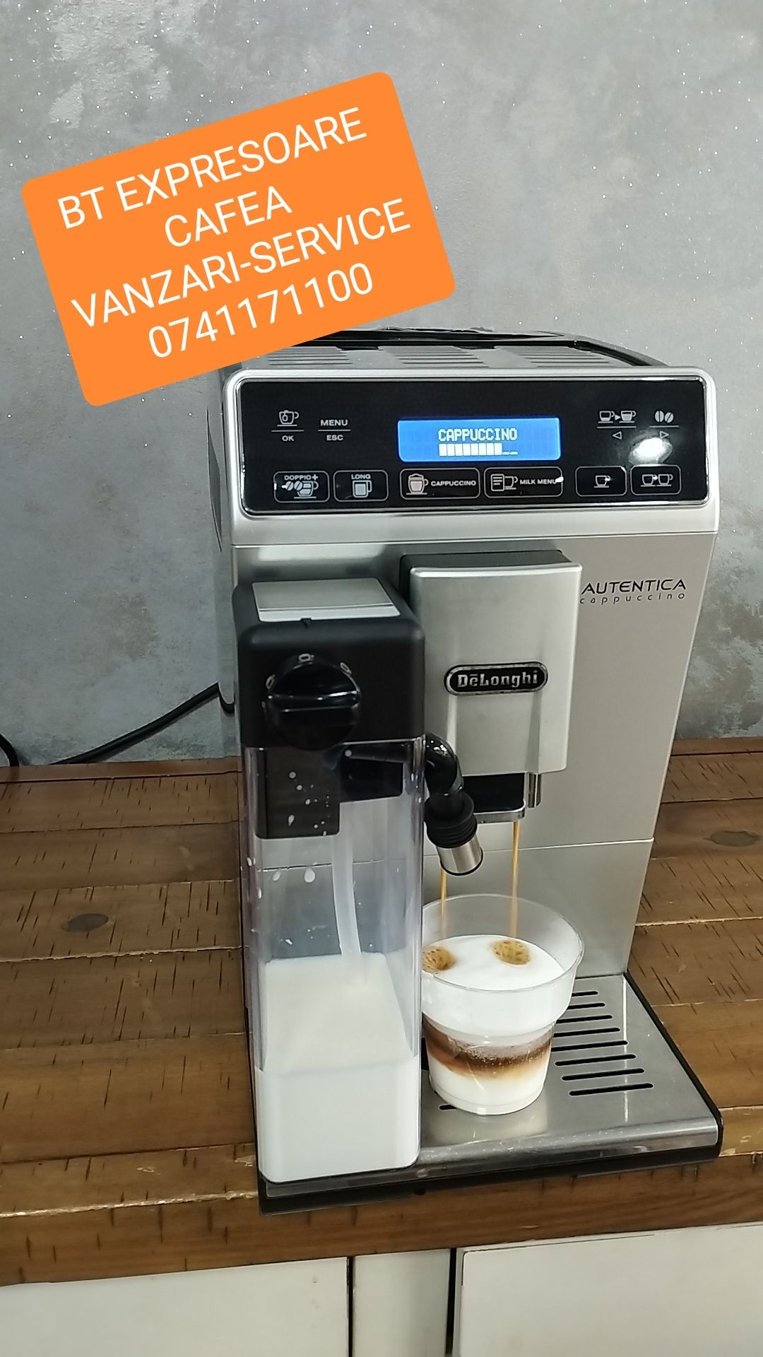 Espressor expresor cafea DeLonghi Autentica Cappuccino/transport gratu