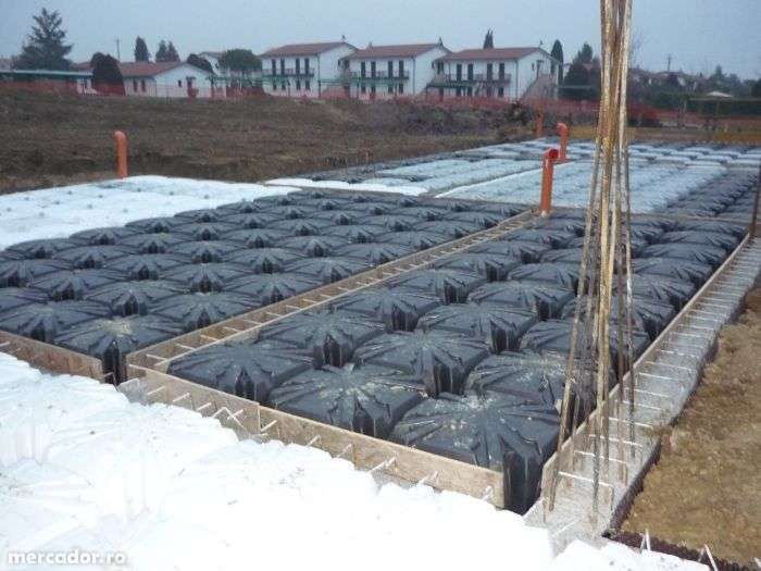 cofraj din polipropilena , iglu, vespaio, scaunele , fara gaz radon