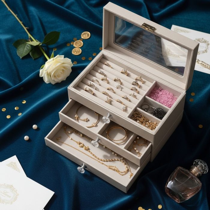 Органайзер за бижута с три чекмеджета – Multi functional Jewelry Stora