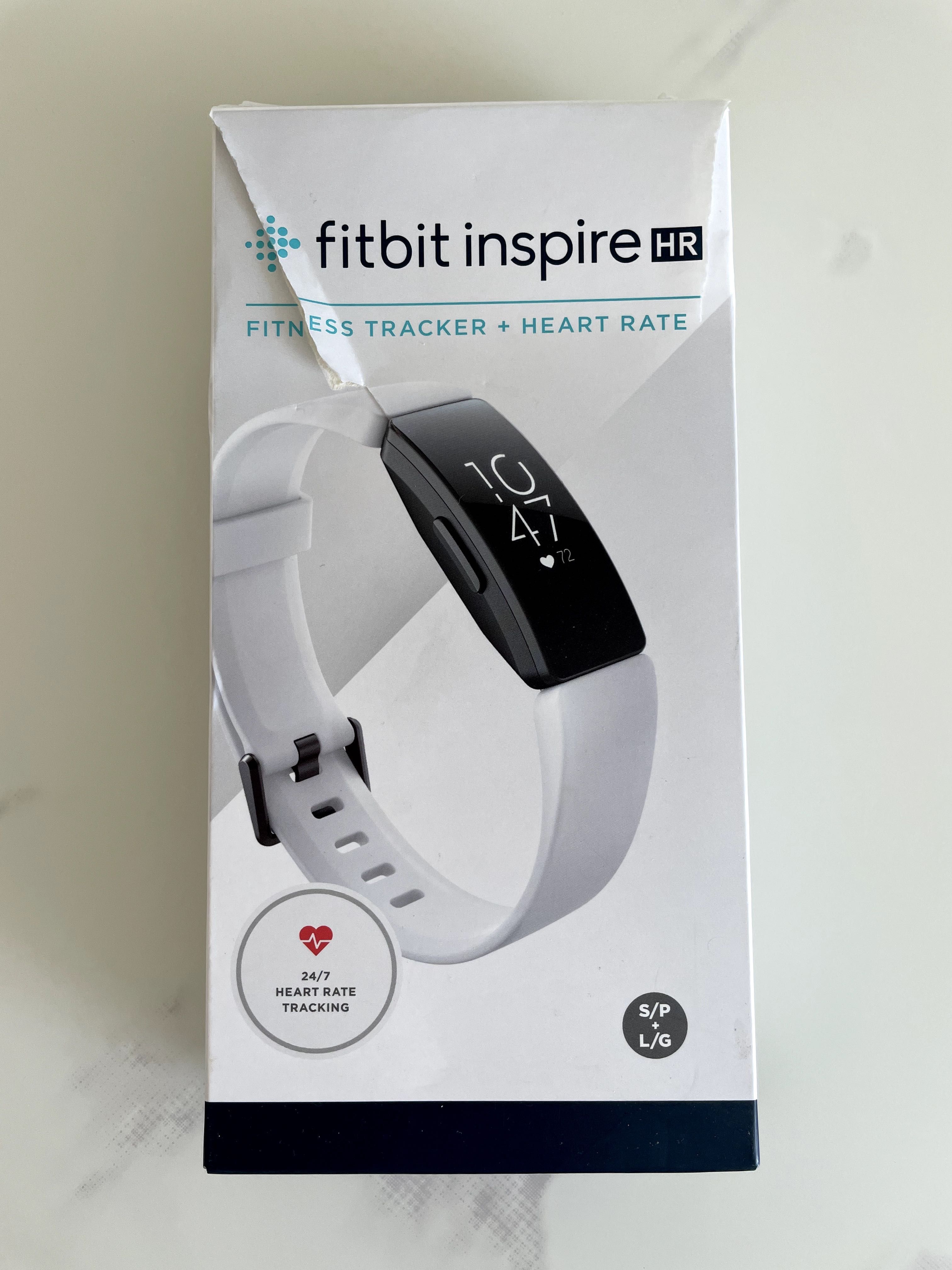 Фитнес гривна Fitbit Inspire HR бяла