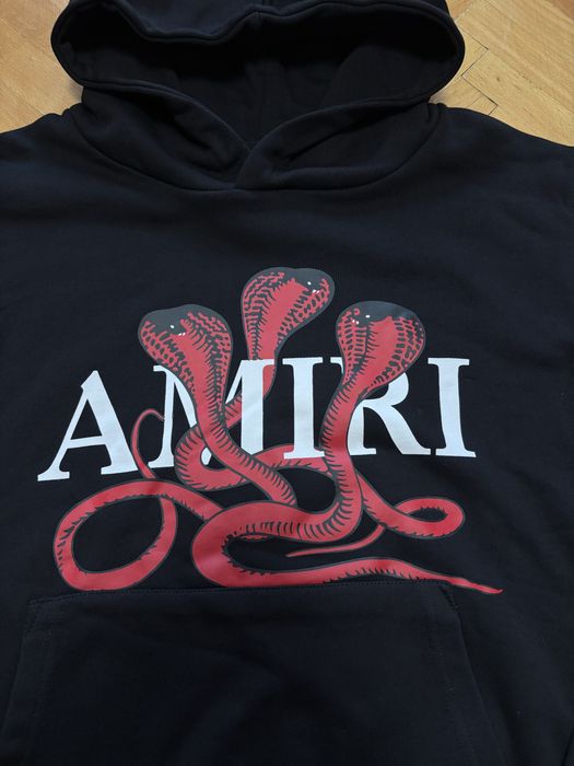 Amiri hoodie snake black/red