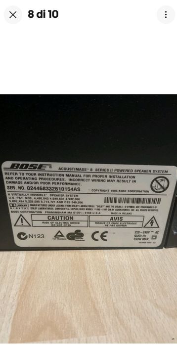 Difuzoare subwoofere Bose Acoustimass  8