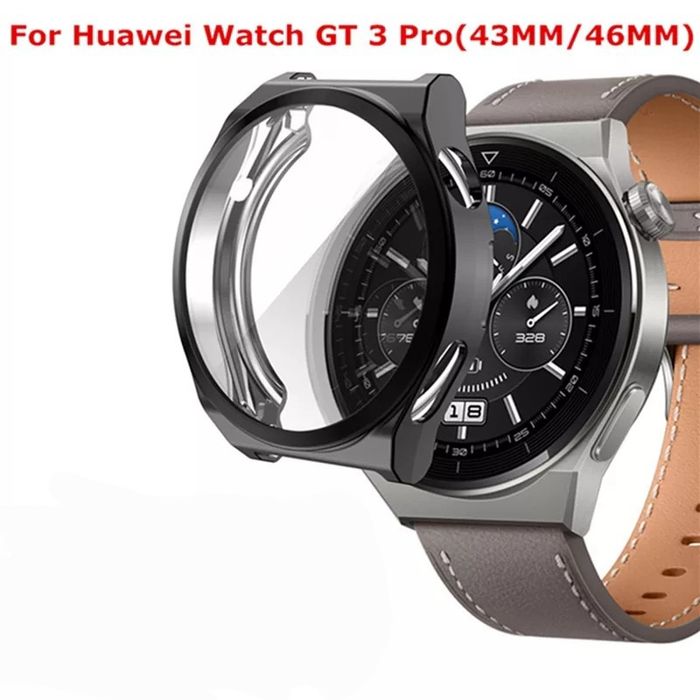 Huawei Watch GT3 / GT3 Pro / GT3 SE / TPU мек силиконов кейс+протектор