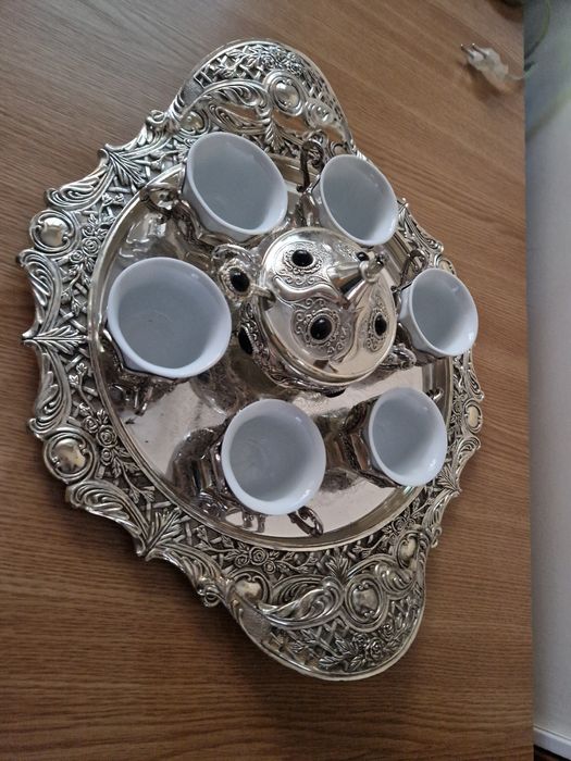 Set cafea argintat