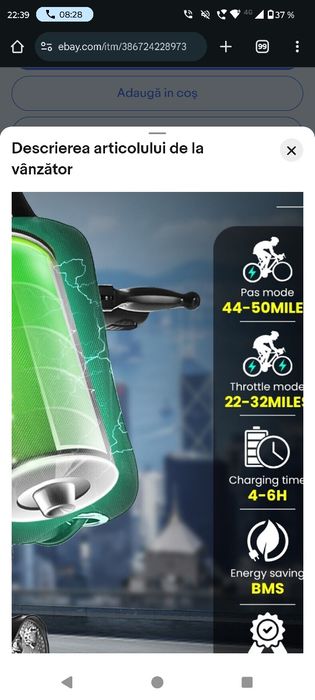 Vând bicicleta electrica