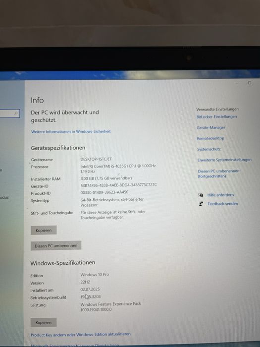 Lenovo V17 i5 10. Gen 512gb SSD 17"