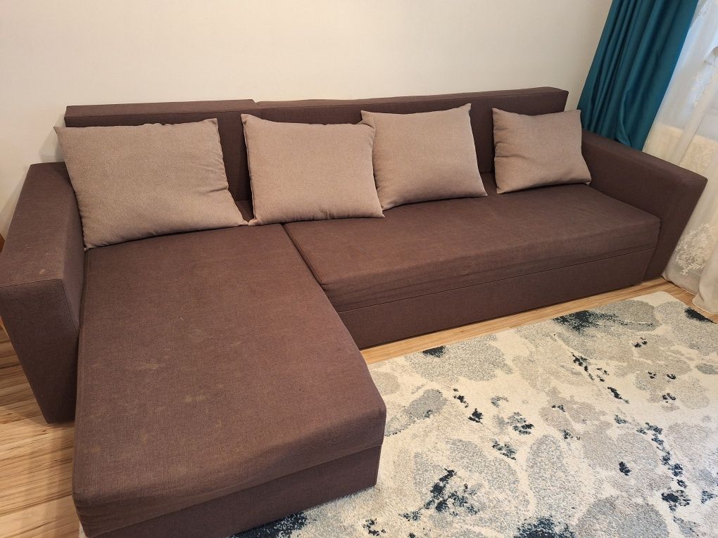 Canapea extensibila 270 × 80 cm cu depozitare