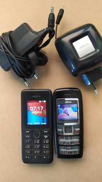 Обикновени телефони NOKIA със зарядни,работят с всички оператори