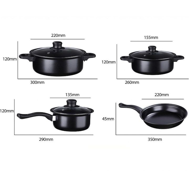 Тенджери и тигани за готвене от 13 части Royal Mark - 30% Акция