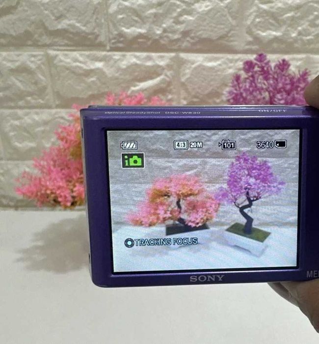 SONY Cybershot W830 лилав компактен дигитален фотоапарат камера НОВ