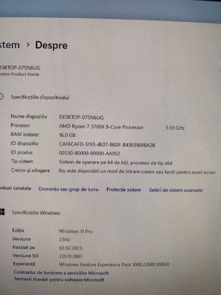 Pc Gaming ryzen 7 3700x, 16 GB RAM, GeForce 2060.