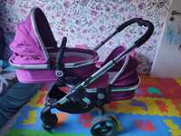 Детска количка за близнаци или две деца icandy peach 2 double purple