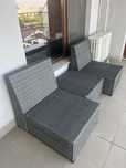 Mobilier terasa: 2 fotolii + masa