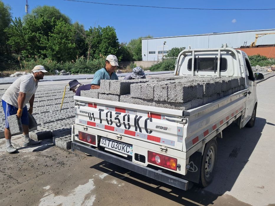 Шлакаблок кум келинис цемент сотамиз 100та 200та 300та  достафка
